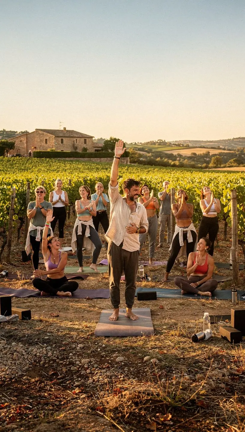 Un grupo de individuos practicando ejercicios terapéuticos de yoga en un estudio luminoso, promoviendo la sanación y el bienestar.